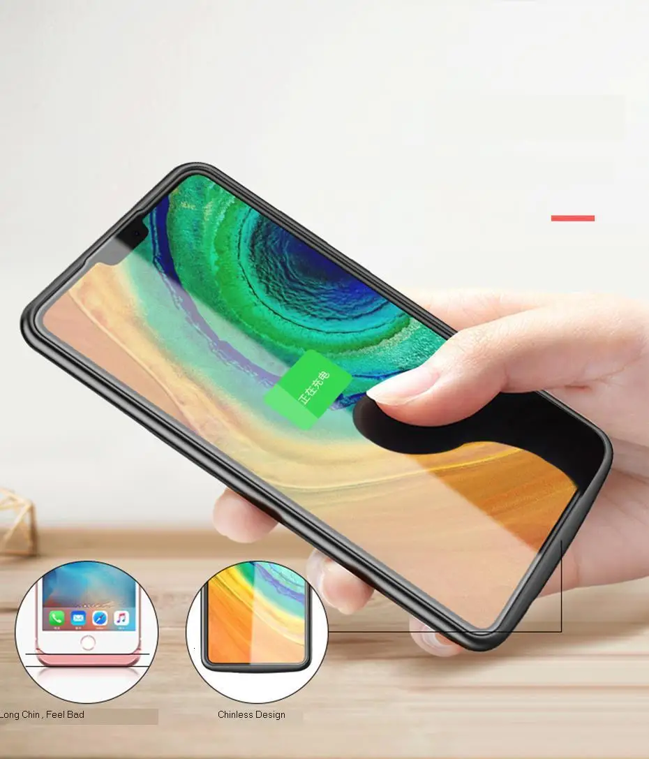 Для huawei mate 30 Чехол для зарядки аккумулятора 5200 мАч внешний резервный аккумулятор Силиконовый противоударный чехол с зажимом для зарядки аккумулятора