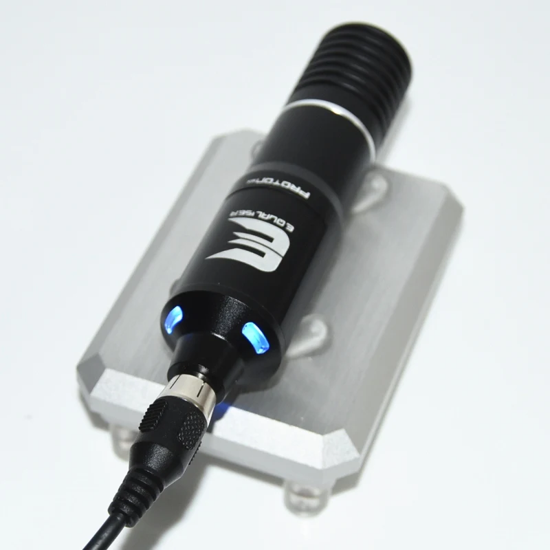 Newst светодиодный светильник роторная татуировка машина ручка с мини беспроводной татуировки Мощность RCA Подключение