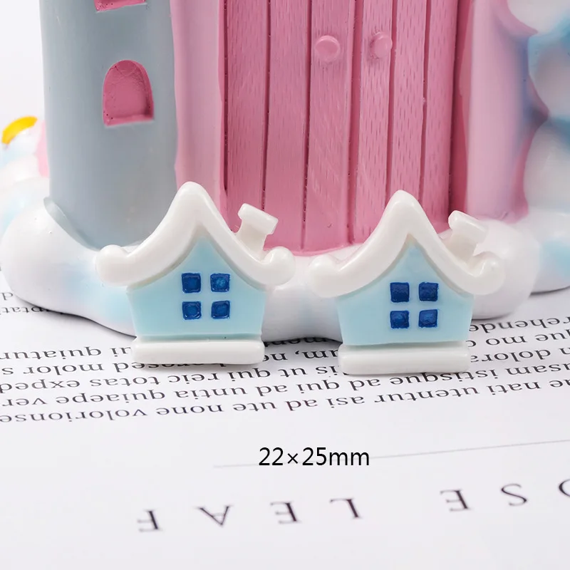 Christmas house 1 10-40 шт Рождество узор плоская полимерная цвет наборы сделай сам DIY материал для рождественских украшений аксессуары украшения - Цвет: Christmas house 1