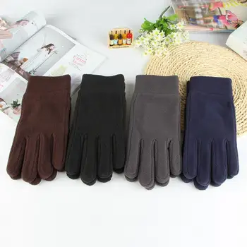 

Polar Fleece Gloves Hot Sale black Motorcycle Cycling Gloves Outdoor soft effectively antiskid Cycling mitten for men gifts