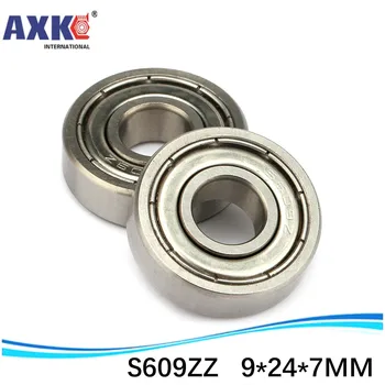 

10pcs/lot high quality ABEC-1 Z2V1 SUS440C stainless steel deep groove ball bearings S609ZZ 9*24*7 mm
