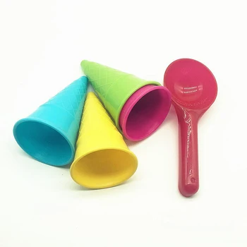 

5 lovely ice cream cone Spoon Set beach toys children beach toys Montessori Summer Games set game gifts
