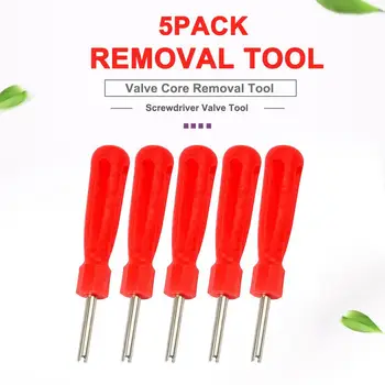 

5pcs Plastic Handle Car Valve Core Removal Single Head Tire Repair Tools Pneumatic Screwdriver Tool