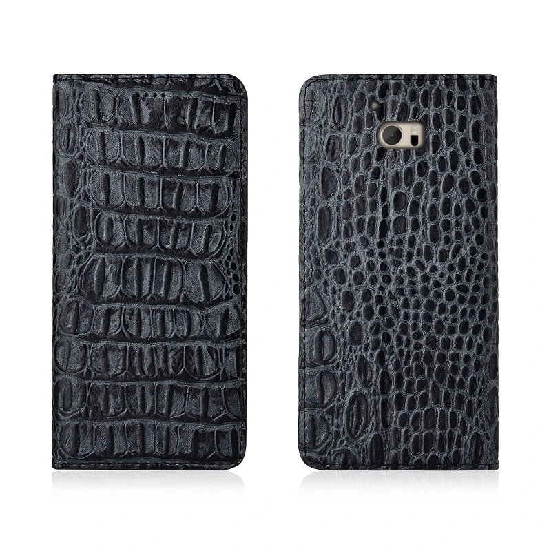 

Crocodile Back Pattern Genuine Real Leather Magnetic Flip Phone Bag For HTC 10 Lifestyle/HTC 10 Phone Case Leather Coque Funda