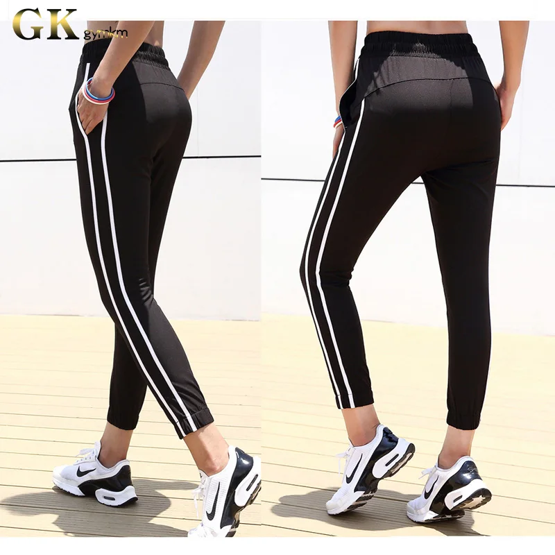 Gymkm Женские Штаны Для Бега Фитнес леди спортивные упражнения для брюк Быстросохнущий тренажерный зал на свежем воздухе Wlywend спортивная одежда Беговые лосины