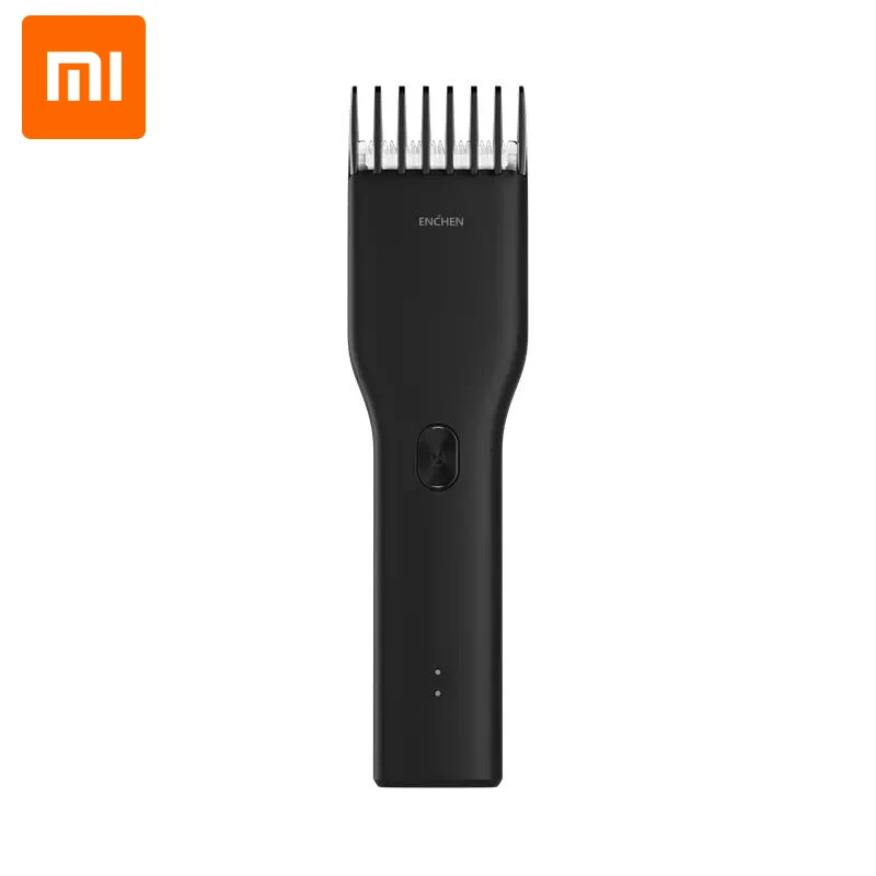Black XIAOMI электрическая машинка для стрижки волос, беспроводные машинки для стрижки, профессиональные триммеры для взрослых, угловая детская бритва, Парикмахерская Xiaomi ENCHEN - Цвет: Black