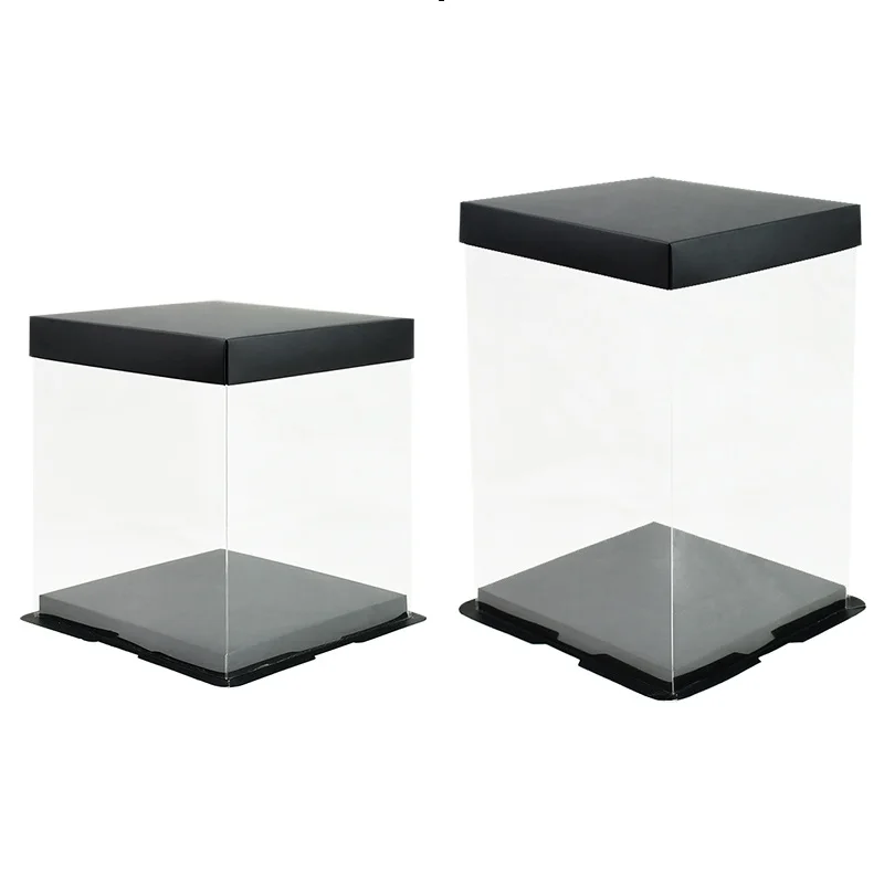 20/28cm Transparent PVC Gift Box for Rose Bear & Cake, Clear Plastic Display Case w... - SKU TPGB1623 - UGI Packaging