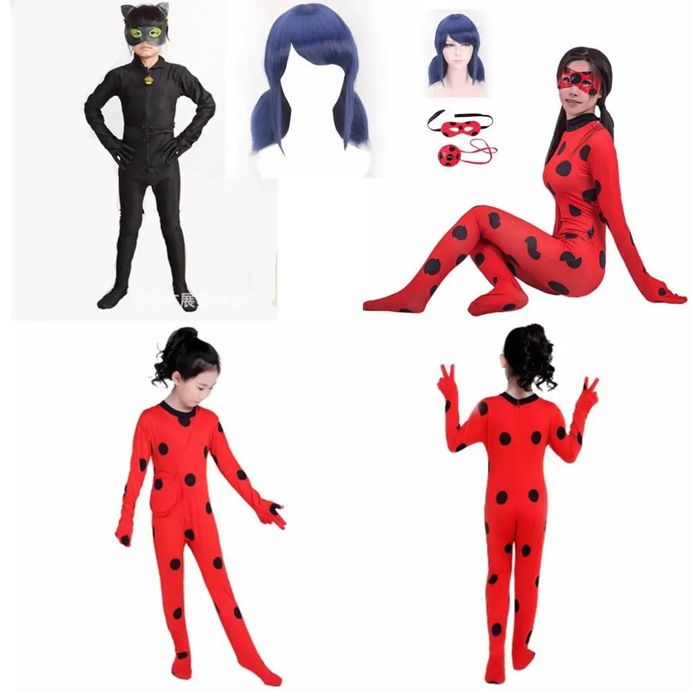 Костюм божьей коровки для девочек Комплект одежды косплея Леди Баг Детские