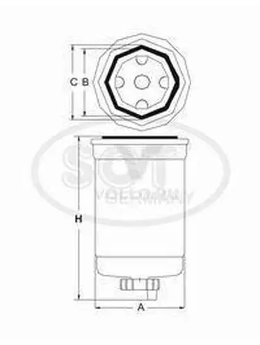 SCT ST 6110 Топливный фильтр ST6110