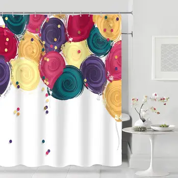 

MTMETY Thickened Imitation Linen Shower Curtains Solid Hotel High Quality Waterproof Bathroom Curtain for Hotel & Home