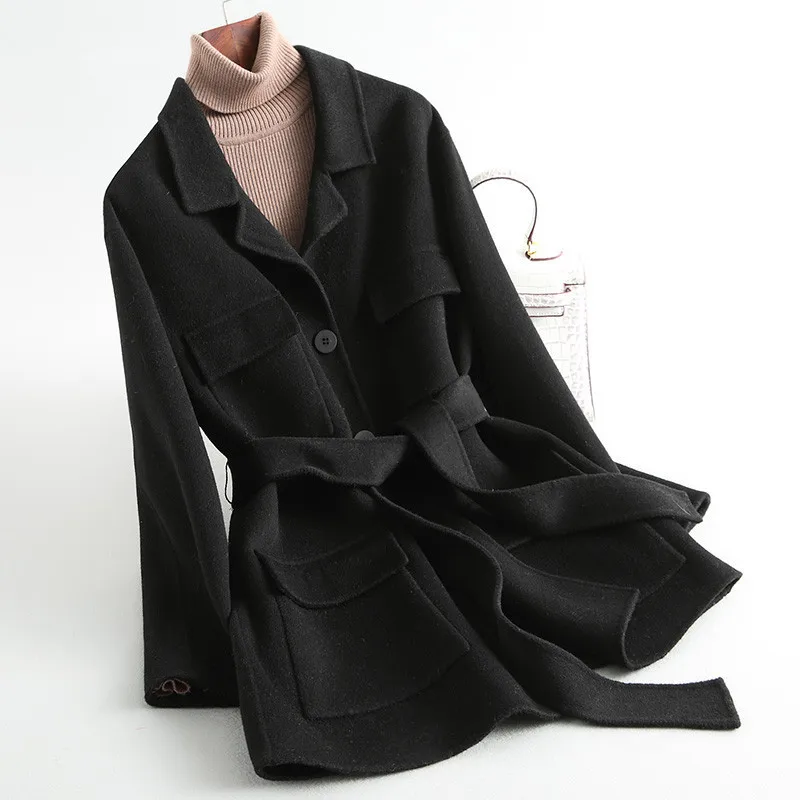 

Side Double Real Wool Coat Winter Jacket Women Clothes 2020 Alpaca Woolen Coats and Jackets Women Korean Outwear MY3769 en s s