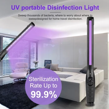 

UV Lamp Sterilizer Ultraviolet USB Charging Sterilizer Bacterial Kill Home Light for Home Sterilizer Disinfection Deodor