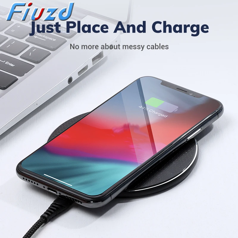 Беспроводное зарядное устройство QI для Huawei p20 p30 lite iPhone Xs Max X 8 Plus 10 Вт быстрая