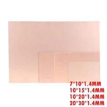 PCB cuivre plaqué stratifié une plaque latérale simple CCL 7x10 10x15 10x20 20x30 bakélite universel conseil pratique kit de bricolage(China)