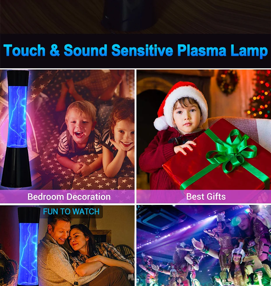 Magic Plasma Lamp Novelty Night Light Touch Control Children Bedroom Decoration Plasma Ball Lamp Party Holiday Gift Home Decor_voghion.com