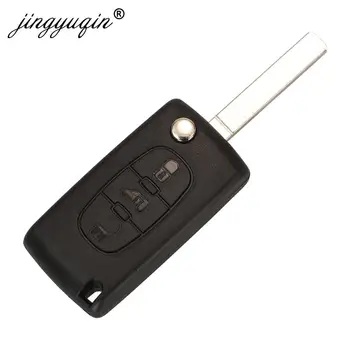 Keyforkess 3BTN Flip Remote Van Car Key per Peugeot Partner Expert Citroen Berlingo spedizione (Van) pieghevole Ce0523 ce0536 HU83 VA2 - Jingyuqin 3BTN Flip Remote Van Car Key per Peugeot Partner Expert Citroen Berlingo spedizione Van