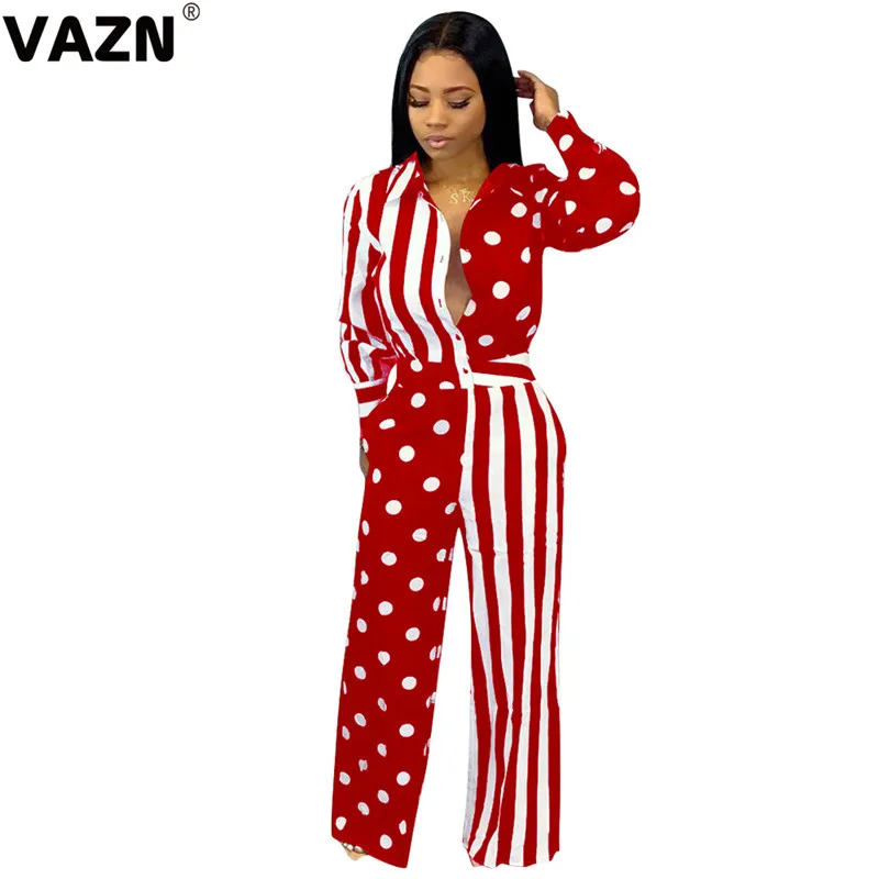 VAZN MNL033 tide, новинка, Осенний сексуальный женский комбинезон с длинными рукавами и пуговицами, обтягивающий комбинезон с дырками, Женские повседневные Комбинезоны