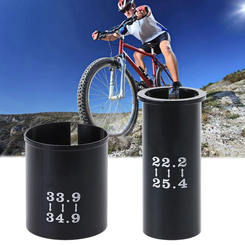 Bicycle Seatpost Sleeve Tube Conversion Adapter 33.9mm to 34.9mm/22.2 to 25.4mm