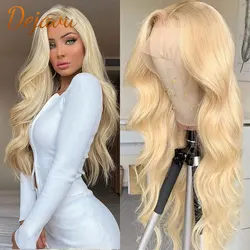 613 Blonde Lace Front Body Wave Wigs 13x4 Lace Frontal Wig Human Hair Wigs Preplucked Hairline 100% Virgin Remy Wigs For Women