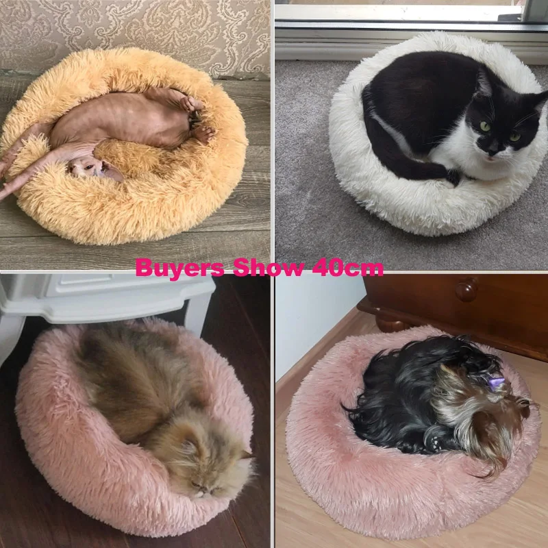 Корзина для кошек, зимний теплый домик для собак, круглая кровать для домашних животных, моющаяся собачья будка, супер мягкие бархатные коврики, диван для домашних животных, товары для собак, спальная будка