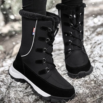 

Snow Boots 2019 New Ladies Cotton Winter Boots Women Warm Women Shoes Winter Women shoes