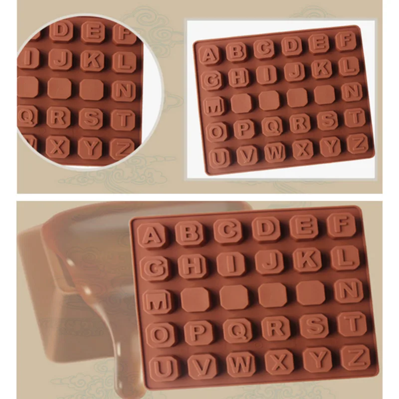 Chocolate Mould 26 Capital Letters Modeling Silicone Diy Ice Cube Baking Tools Cake | Дом и сад