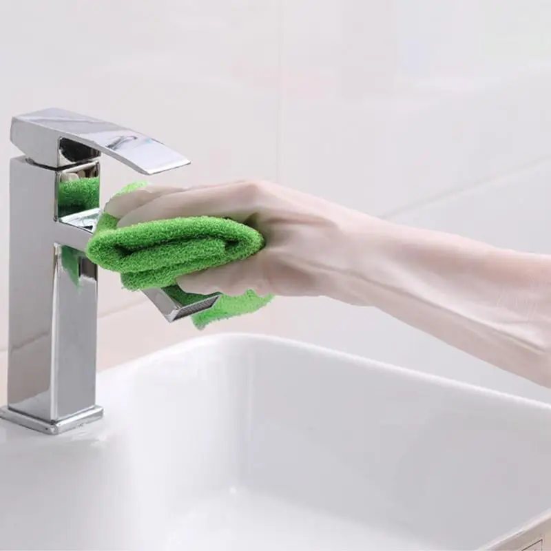 Водонепроницаемые бытовые кухонные перчатки для мытья посуды одежды чистящие