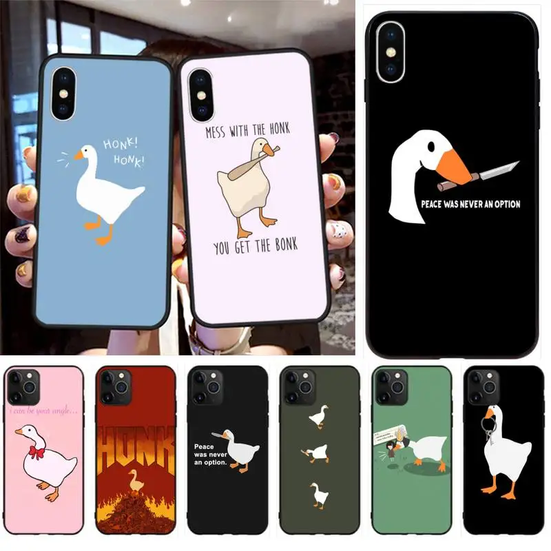 Высококачественный чехол для телефона Goose To Honk или no iPhone 11 pro XS MAX 8 7 6 6S Plus X 5S SE 2020 XR |