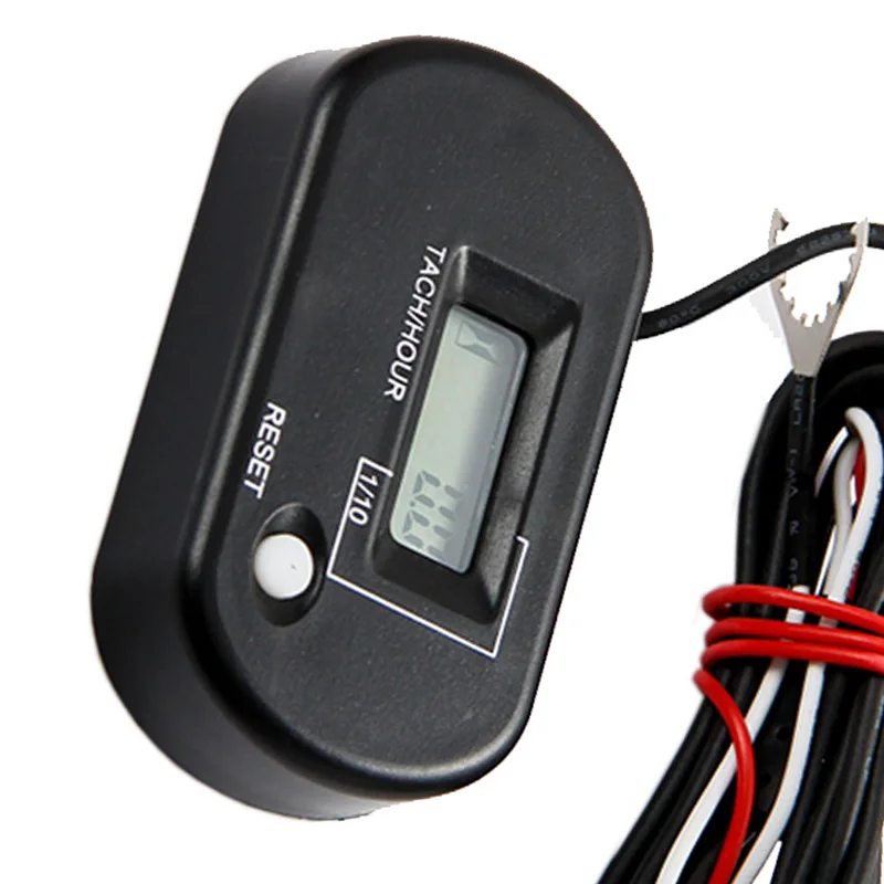 Tachometer RPM Waterproof Meter Resettable Running Hour Meter Tachometer for Outboard Motor Yacht Marine RL-HM025R