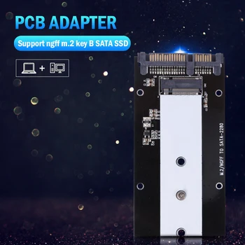 

M.2 NGFF to SATA III SSD Converter Adapter Card for 2230/2242/2260/2280 SSD