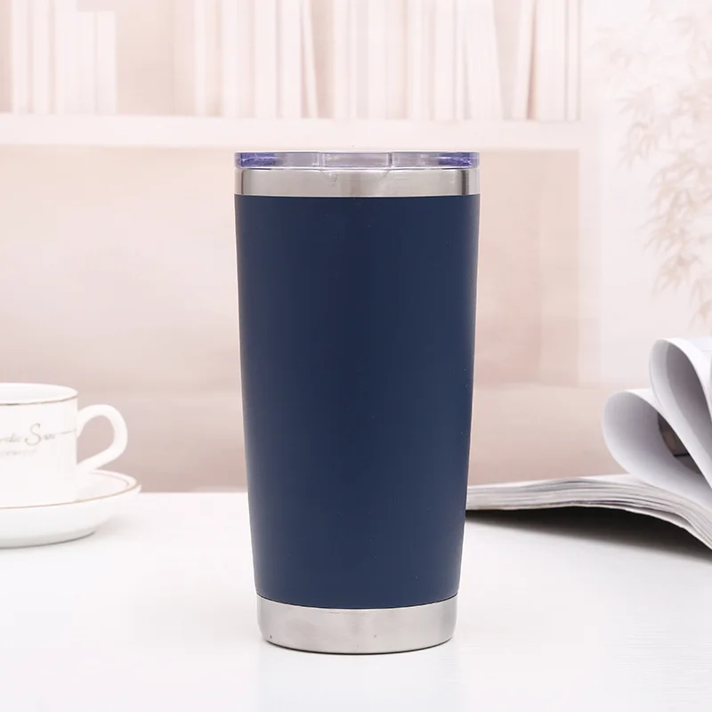 sapphire12 15 шт./партия монограмма с двойными стенками из нержавеющей стали 20 унций 30 унций чашка дорожная Автомобильная кружка изолированная термос для кофе пивные чашки сохраняет тепло - Цвет: sapphire12