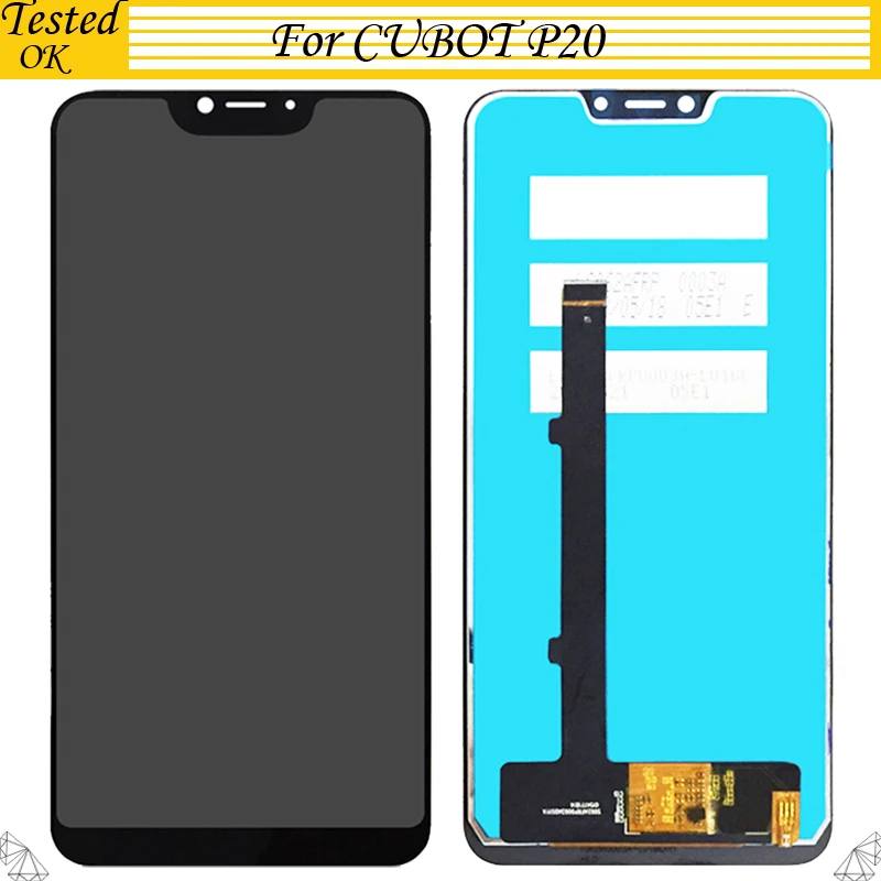 

Tested Working For CUBOT P20 LCD Display+Touch Screen Digitizer Assembly LCD+Touch Digitizer For CUBOT P 20 LCD Screen