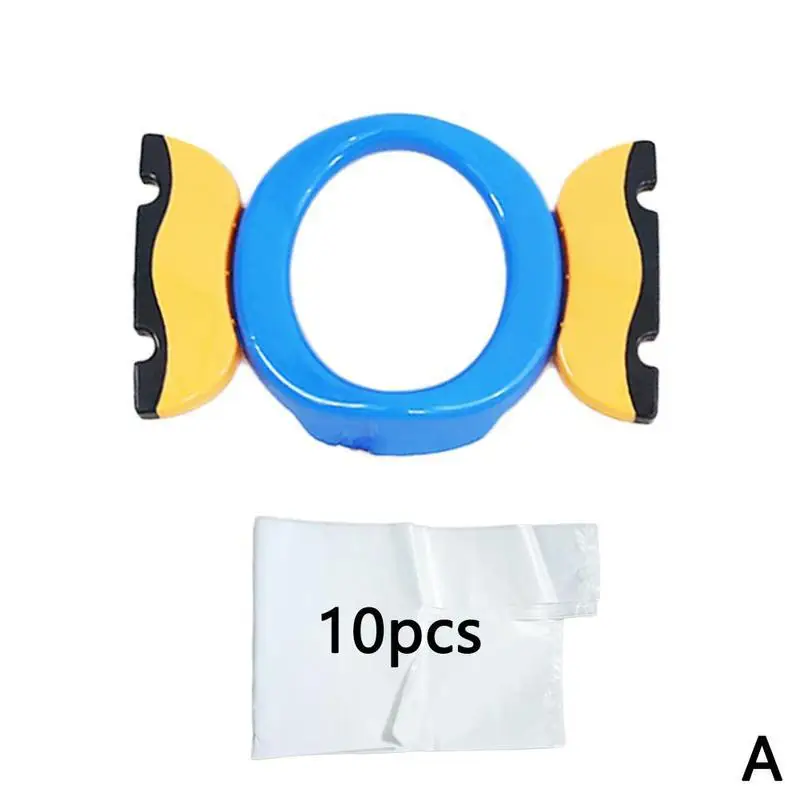 Portable Baby Outdoor Travel Pots Travel Baby Folding Potty Kids Training Toilet Seat Boy Girl Foldaway Toilet Basin Potty - Цвет: A
