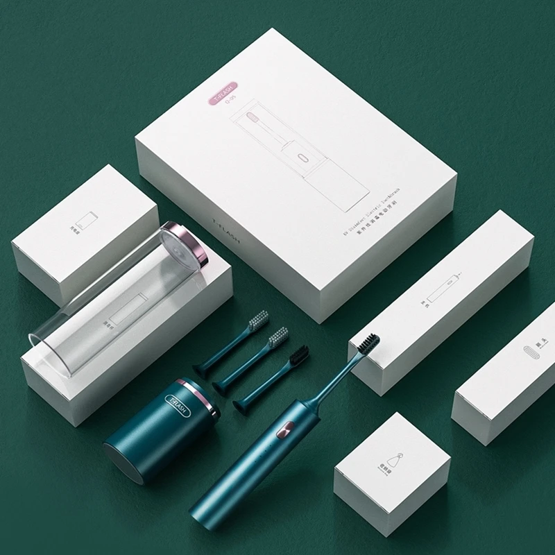 Sonic Electric Toothbrush Upgraded UV Sterilization Adult Waterproof USB Rechargeable Long Standby Time 4 Brush Head Best Gift Sonic Electric Toothbrush Upgraded UV Sterilization Adult Waterproof USB Rechargeable Long Standby Time 4 Brush Head Best Gift
