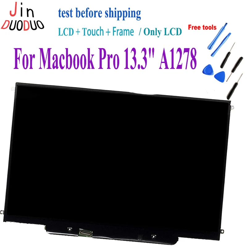 13.3 "Originale Per Macbook Pro 13.3" A1278 Display Lcd Touch Screen Mb990 Mc374 Md313 Md101 Con Cornice