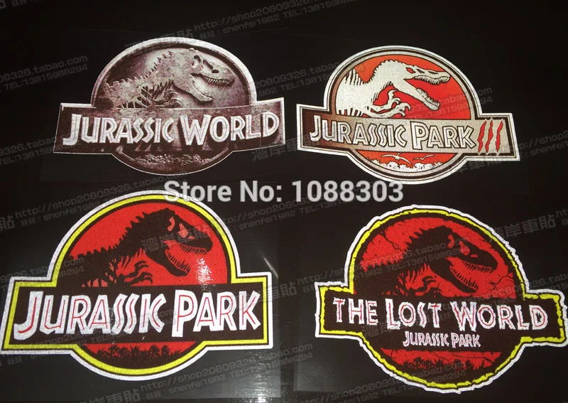 4 Styles Classical Film Auto Whole Body Car Sticker Decals Reflective for Jurassic Park The Lost World | Автомобили и мотоциклы