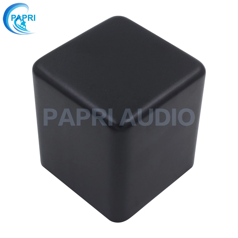 PAPRI 1 шт. 107*107*115 мм черный металл DIY трансформатор чехол коробка Защитная крышка Корпус для HIFI усилитель звуковой трубки