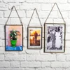 Metal Chain Hanging Glass Double Sided Photo Picture Frame Wall Display Frame Dried Plant Flower Artwork Display Frame Decor ► Photo 1/6