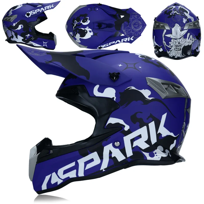Гоночный Кроссовый мотоциклетный шлем для мотоцикла внедорожный мотоциклетный шлем Casco Moto полный шлем для лица DOT Moto Capacete - Цвет: 7