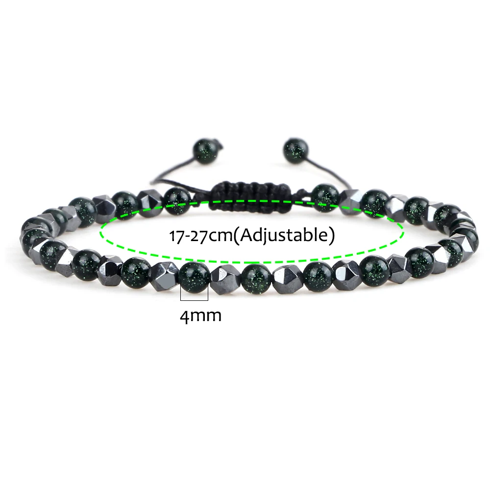 Hematite Bracelet Minimalism Irregular Shiny Gravel Lava Spacer Prayer Enegry Healing Bangles Chain Pulsera Jewelry stone bead bracelet volcanic stone bracelet natural stone bracelet beaded bracelet