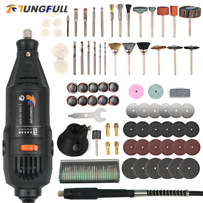 Tungfull Dremel Style Electric Rotary Tool Variable Speed Mini Drill ...