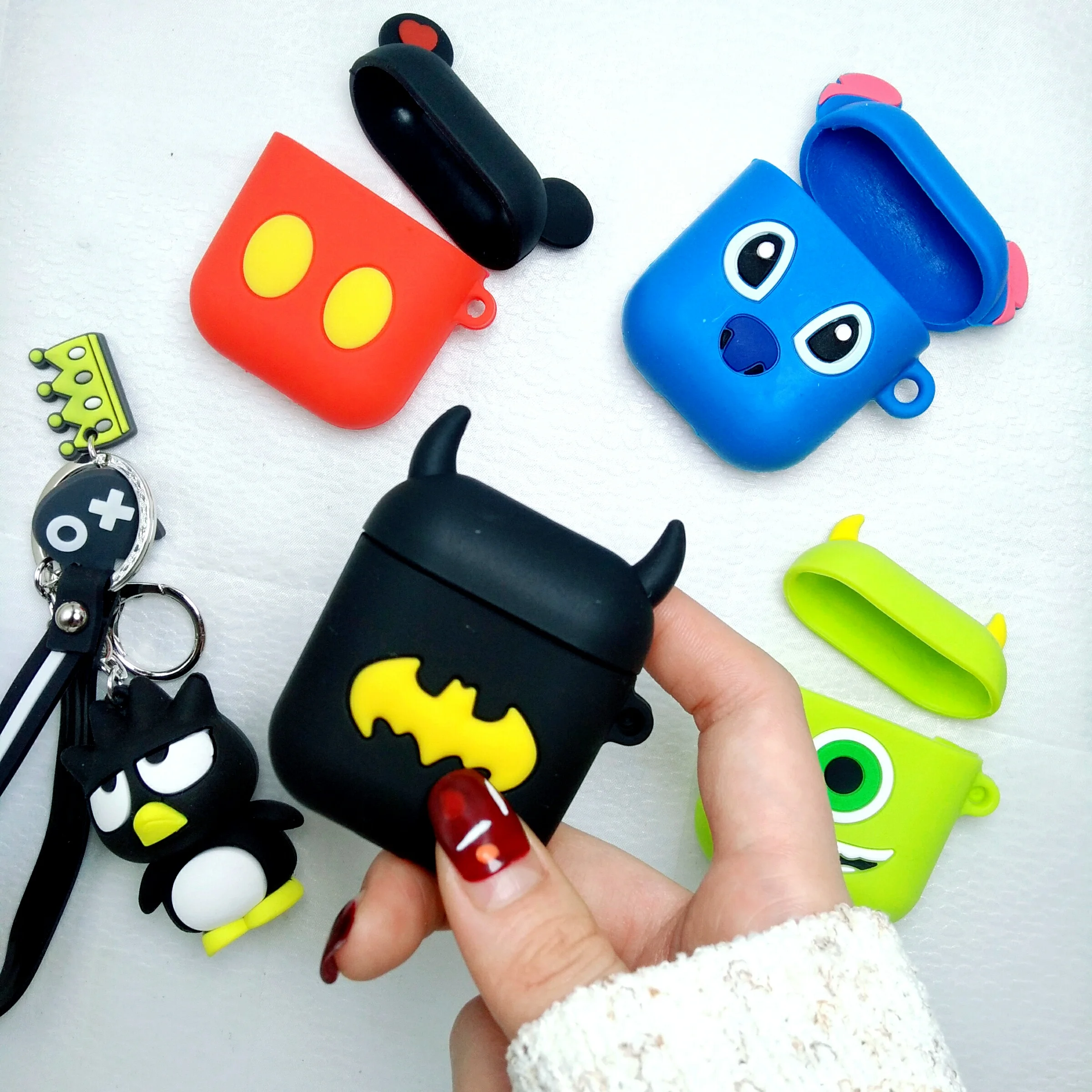 

Cute Cartoon Wireless Earphone Case For Apple AirPods 2 Silicone Charging Headphones Case for Airpods Protective Cover