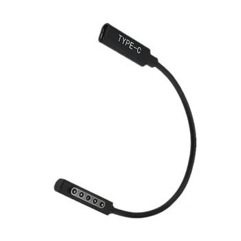 

Type C PD Charging Cable USB C Female Power Supply Charger Adapter Converter for Microsof Surface Pro 1/2 Tablet