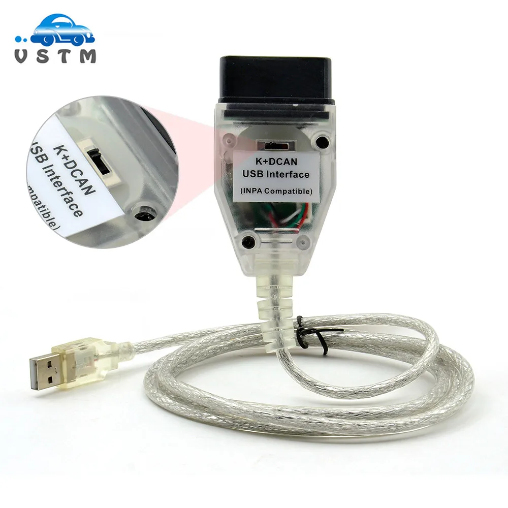 2019 VSTM для BMW INPA K + CAN с чипом FT232RL переключателем DCAN USB интерфейсный кабель 20
