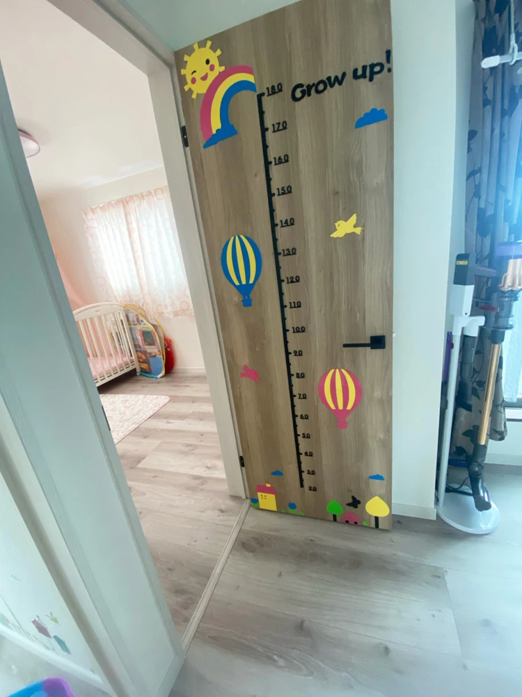 Cartoon 3D Height Stickers Baby Measurement Height Ruler Children Room Kindergarten Living Room Bedroom Wall Stickers Decoration