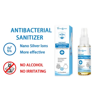 

10pcs Nano Silver Ion Disinfection Spray Disposable Hand Sanitizer Sterilization Hand Soaps Hand Sanitizer Gel Cleaner TSLM2