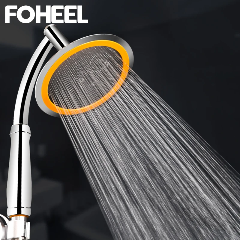 Лейка для душа FOHEEL большая 6 дюймов с высоким давлением ванной экономии воды