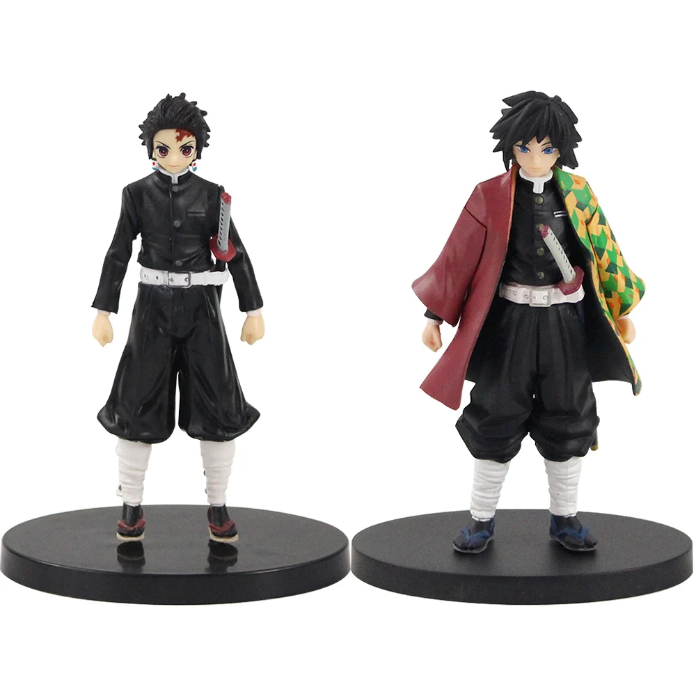 16-18 см аниме Demon Slayer Kimetsu no Yaiba Kamado Tanjirou Tomioka Giyuu ПВХ фигурка модель игрушки Brinquedos подарки на день рождения
