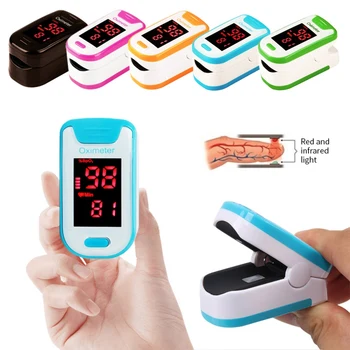 

Pulse Oximeter Finger Pulse Oxymeter Digital Oxygen Meter Clip Type SPO2 PR Sensor OLED Display Fingertip Pulse Oximeters