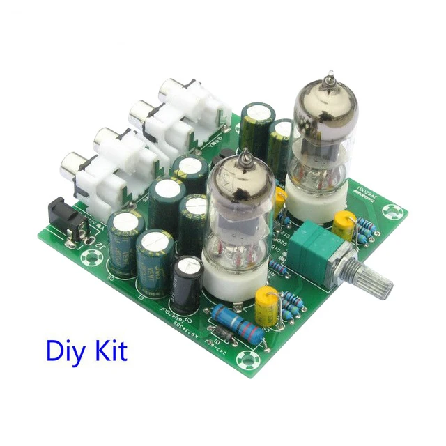 Newest 6J1 tube preamp amplifier board Pre amp Headphone amp 6J1 valve preamp bile buffer diy kits 6J1 tube preamp amplifier boa